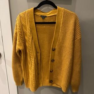 Yellow Cardigan. USED — In excellent condition. No stains or flaws!